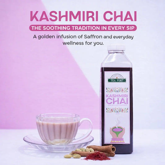 Kashmiri Chai With Saffron (Kehwa)