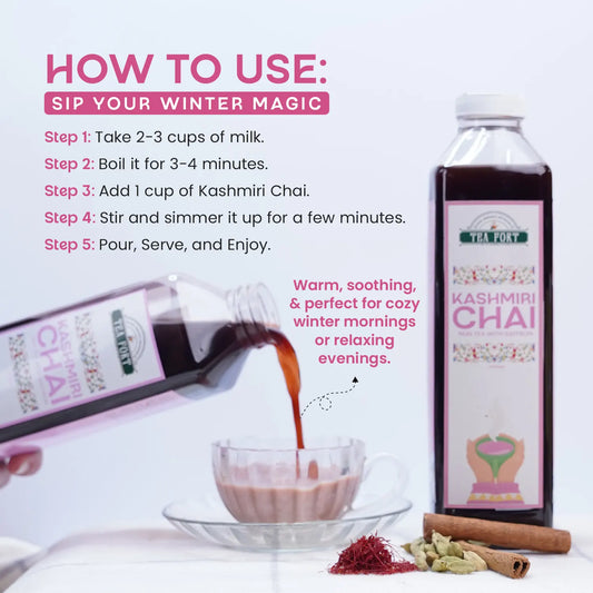 Kashmiri Chai With Saffron (Kehwa)